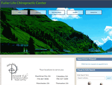 Tablet Screenshot of fullerlifechiropractic.com